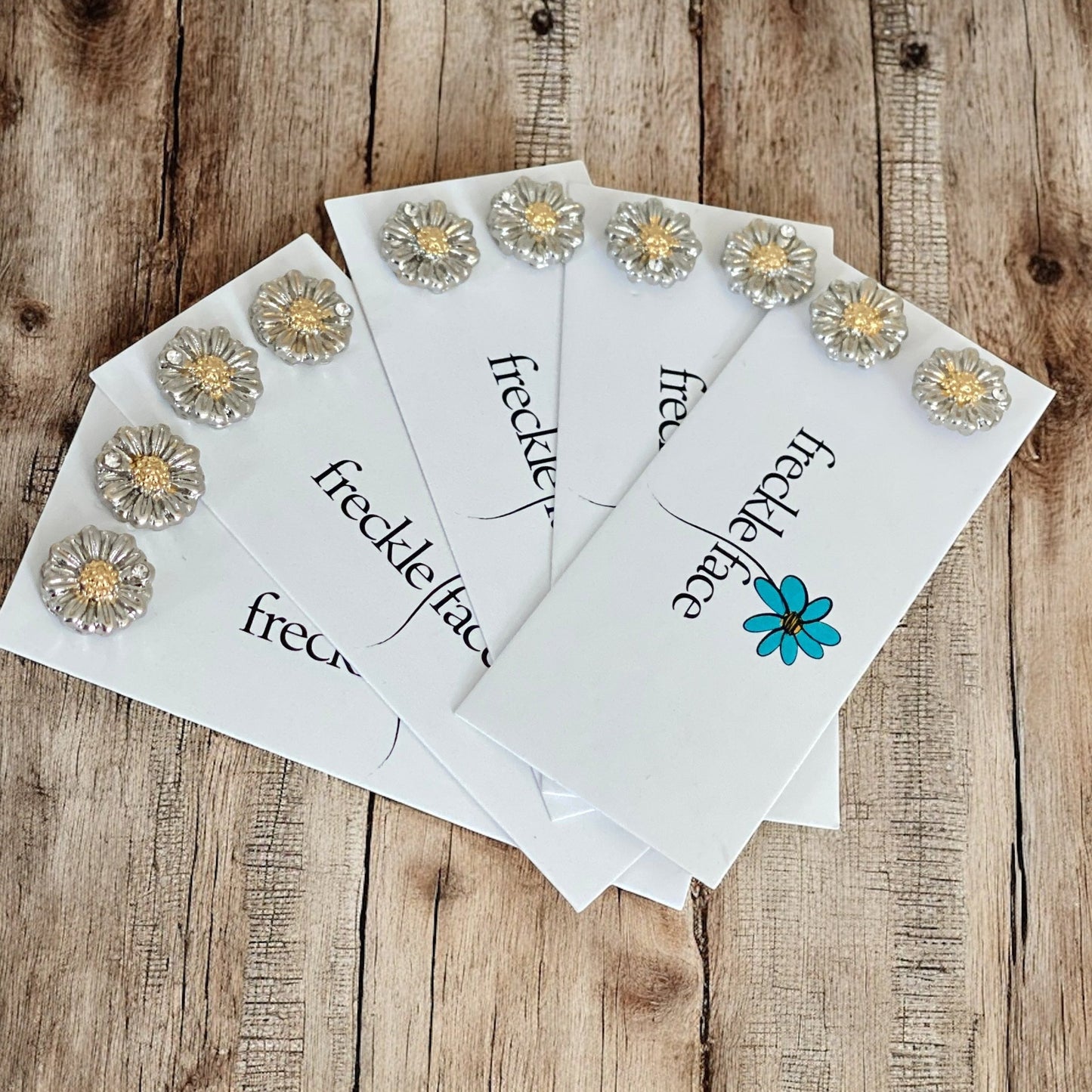 Two Toned Daisy Studs