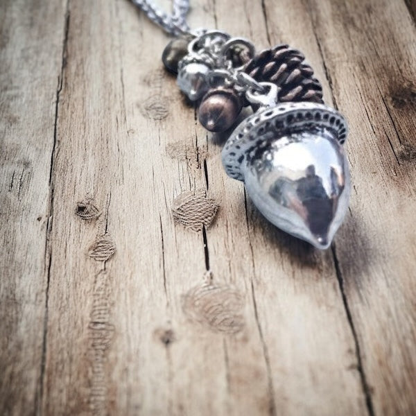 Acorn & Pinecone Necklace
