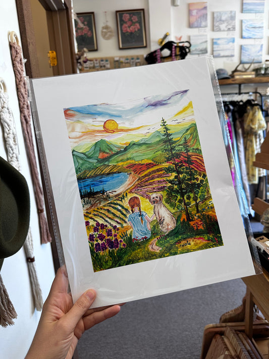 Golden Hour Companions – Art Print by Ruala