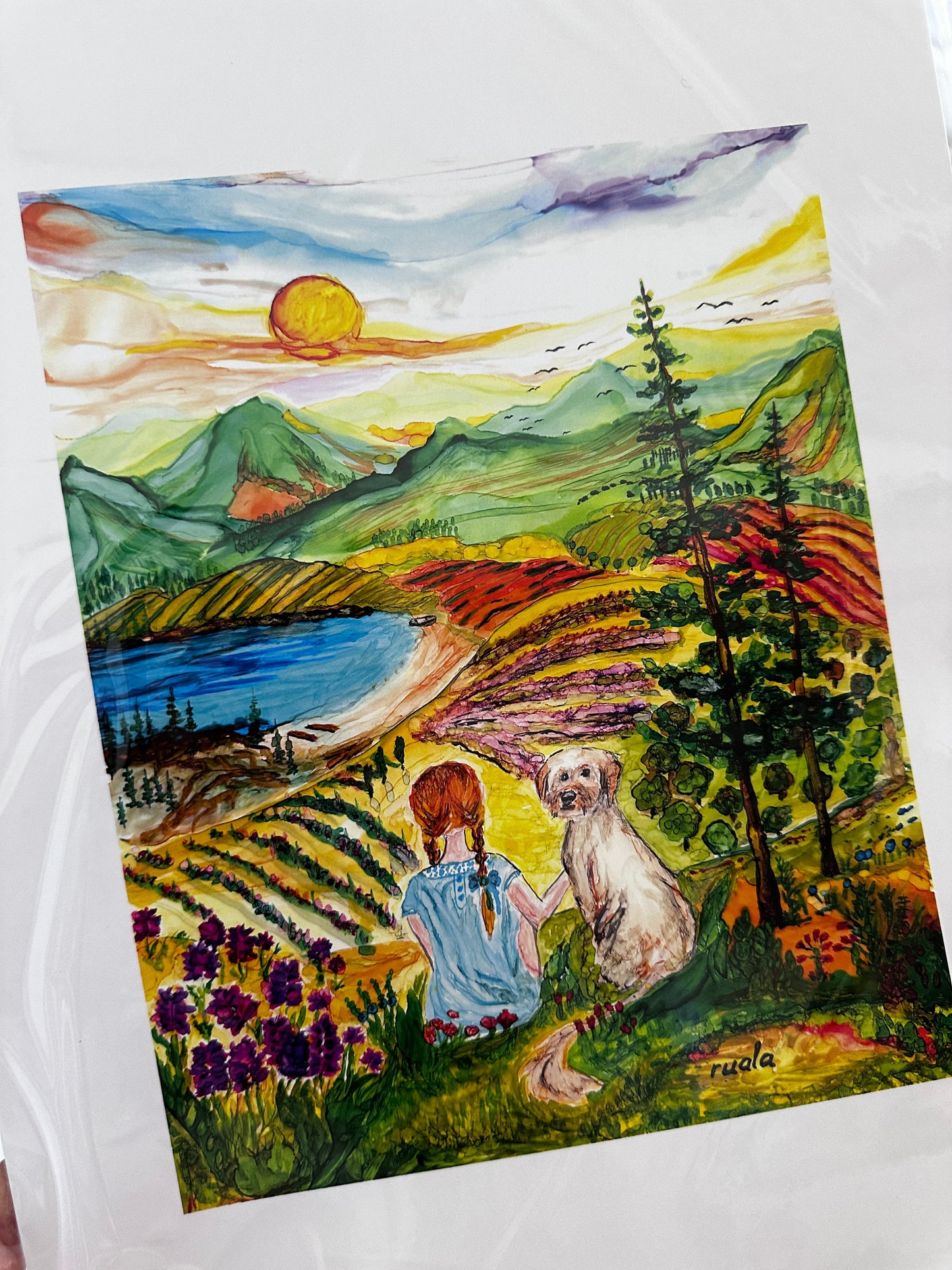 Golden Hour Companions – Art Print by Ruala