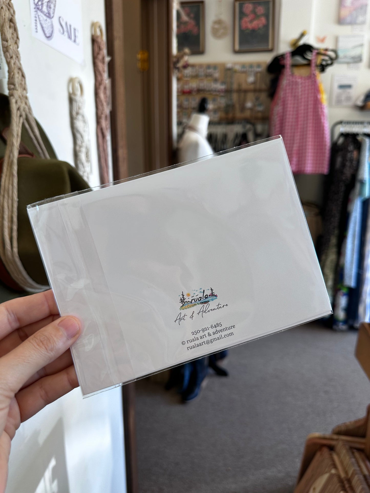 Lakeside Cabin – Art Card by Ruala (Fruitvale, BC)