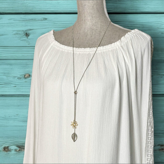 Flower & Leaf Necklace