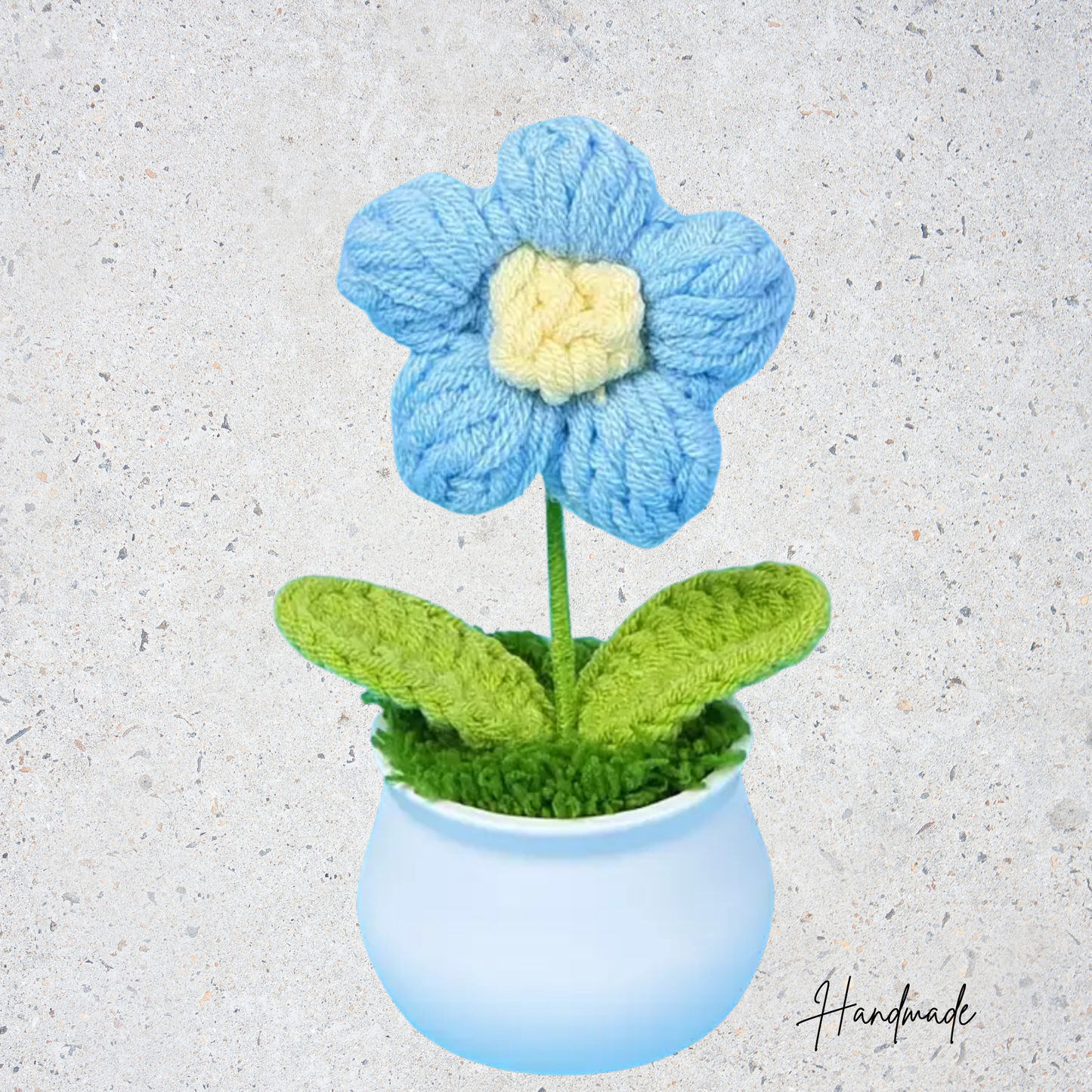 Handmade Crochet Flower in Pot