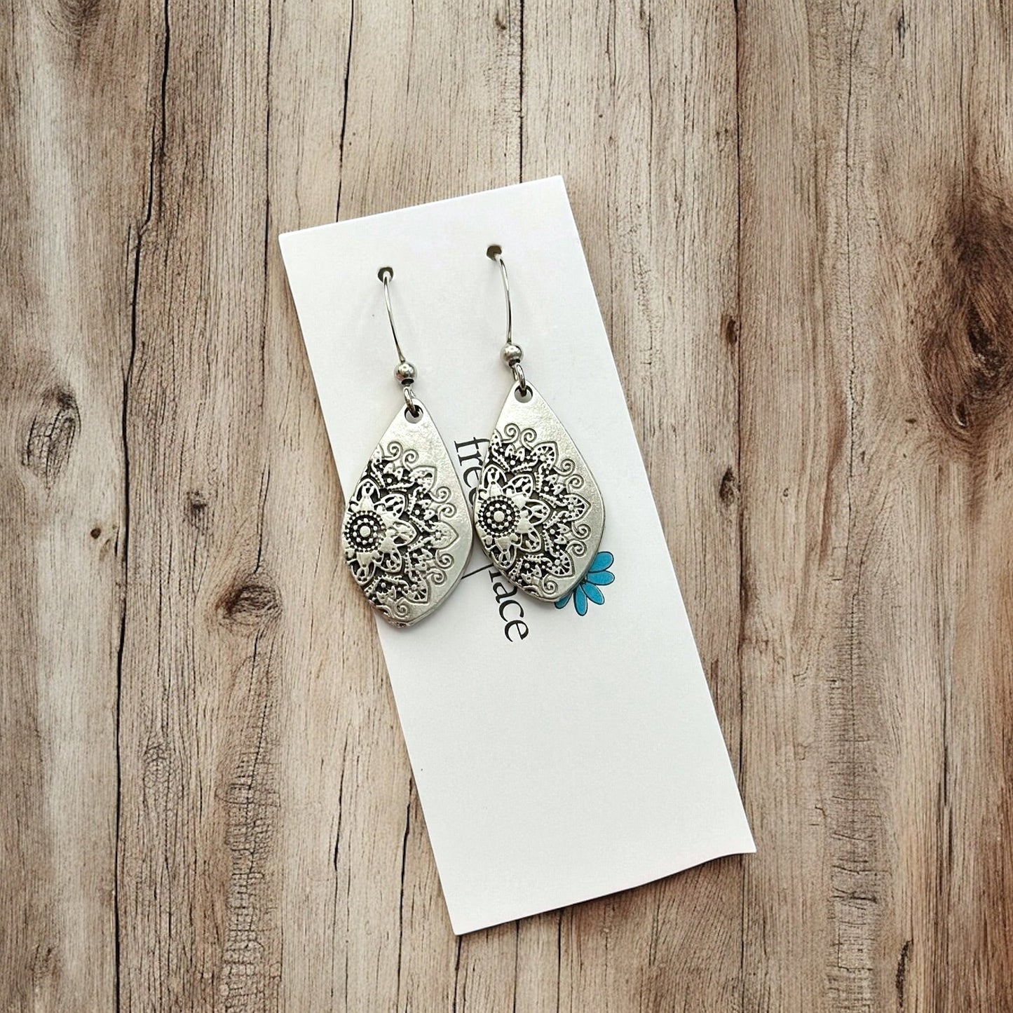 Mandala Hook Earrings
