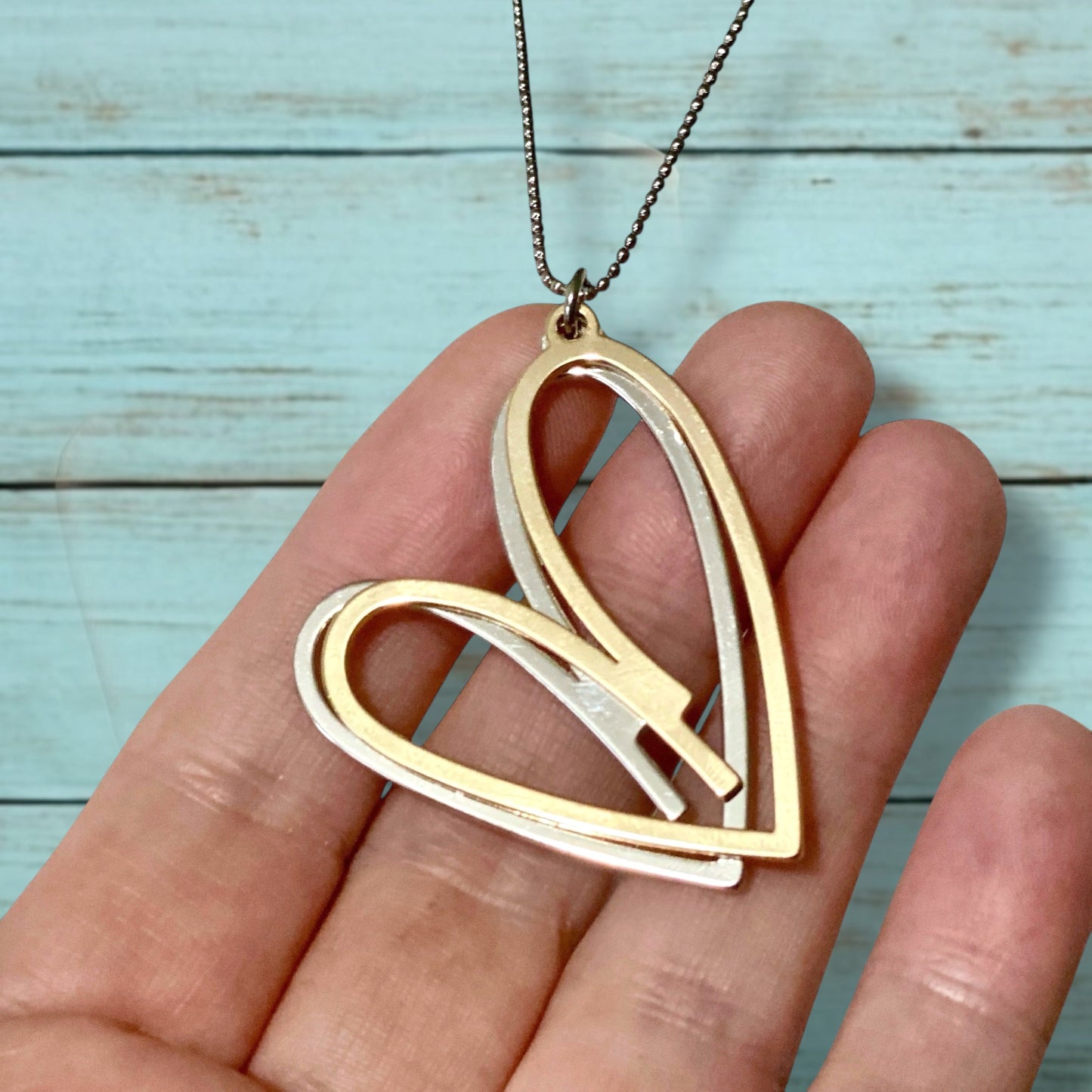 Double Heart Necklace