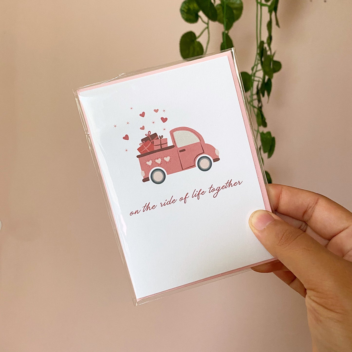 On the Ride of Life Together Mini Greeting Card