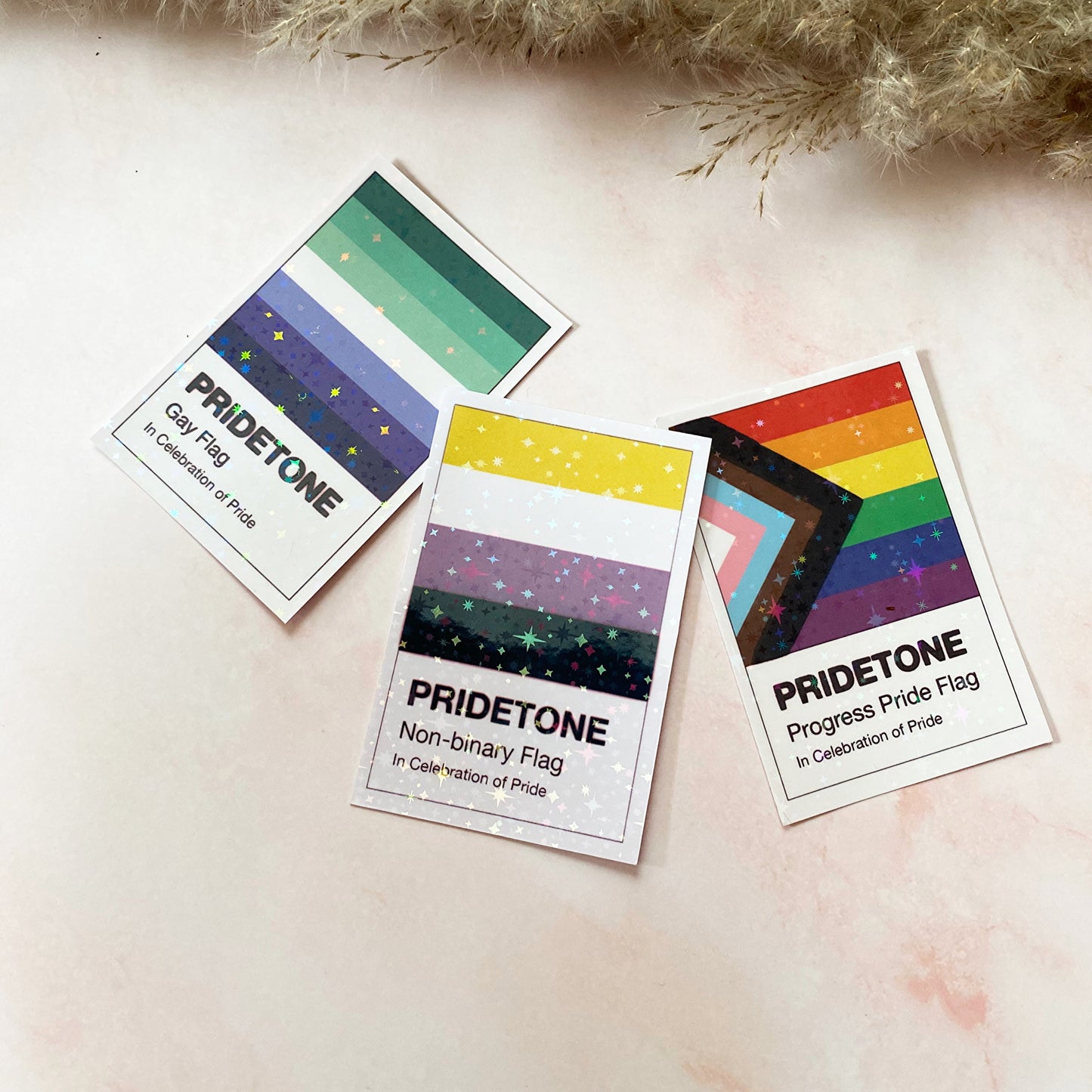 Pridetone Non-Binary Flag | Pride Sticker