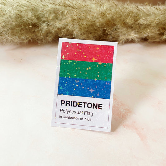 Pridetone Polysexual Pride Flag | Pride Sticker
