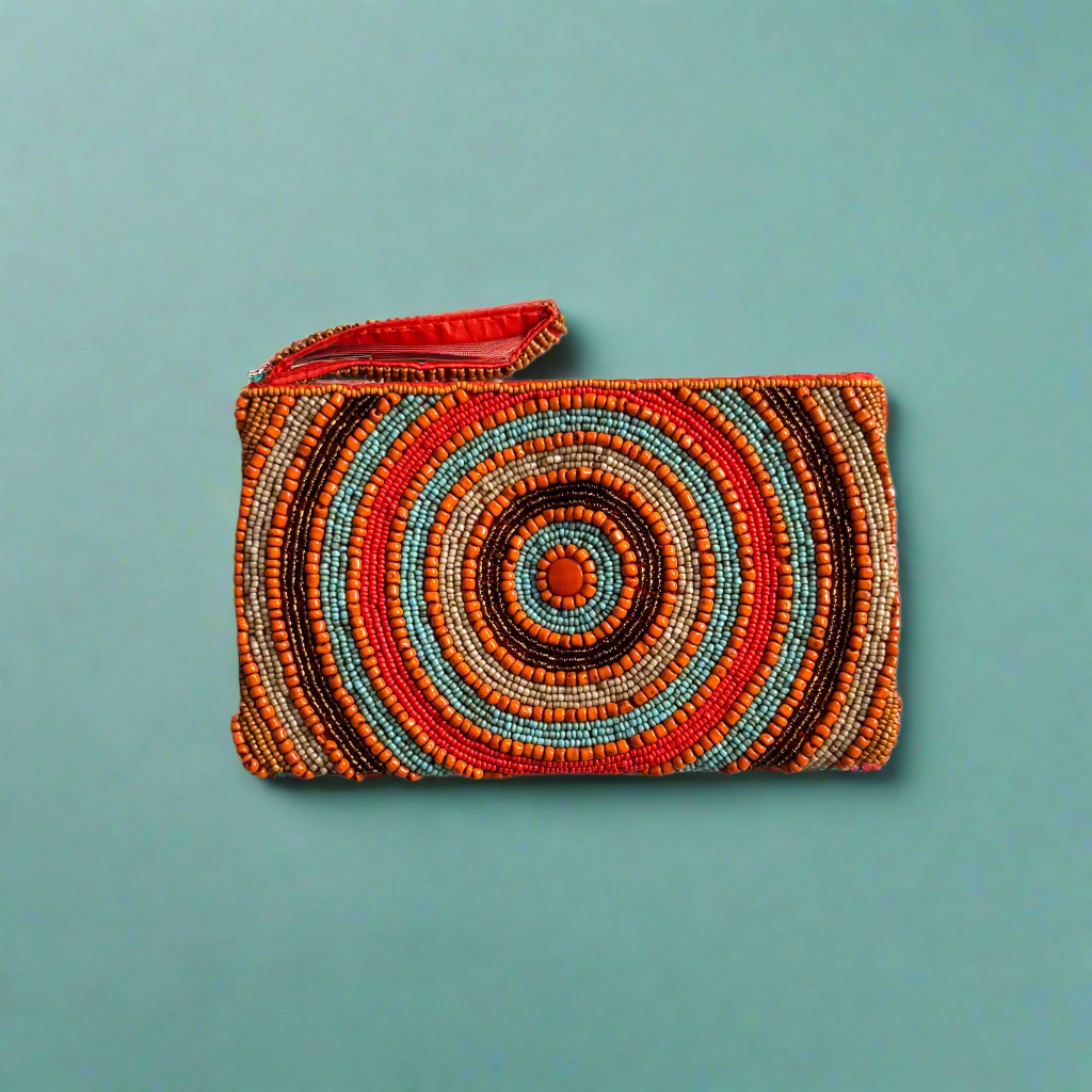 Beaded Circle Clutch
