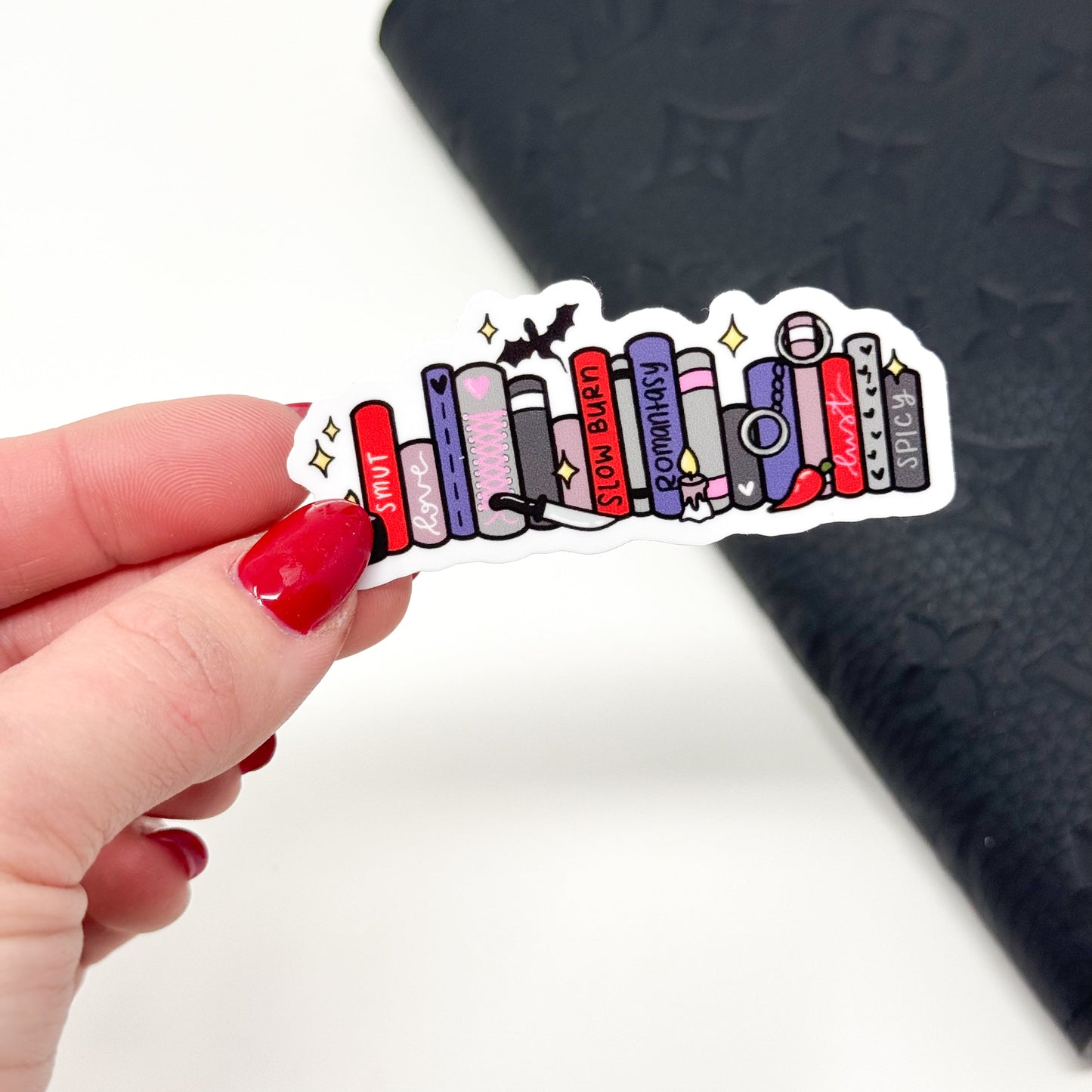 Smut Bookshelf Vinyl Die Cut | Glossy
