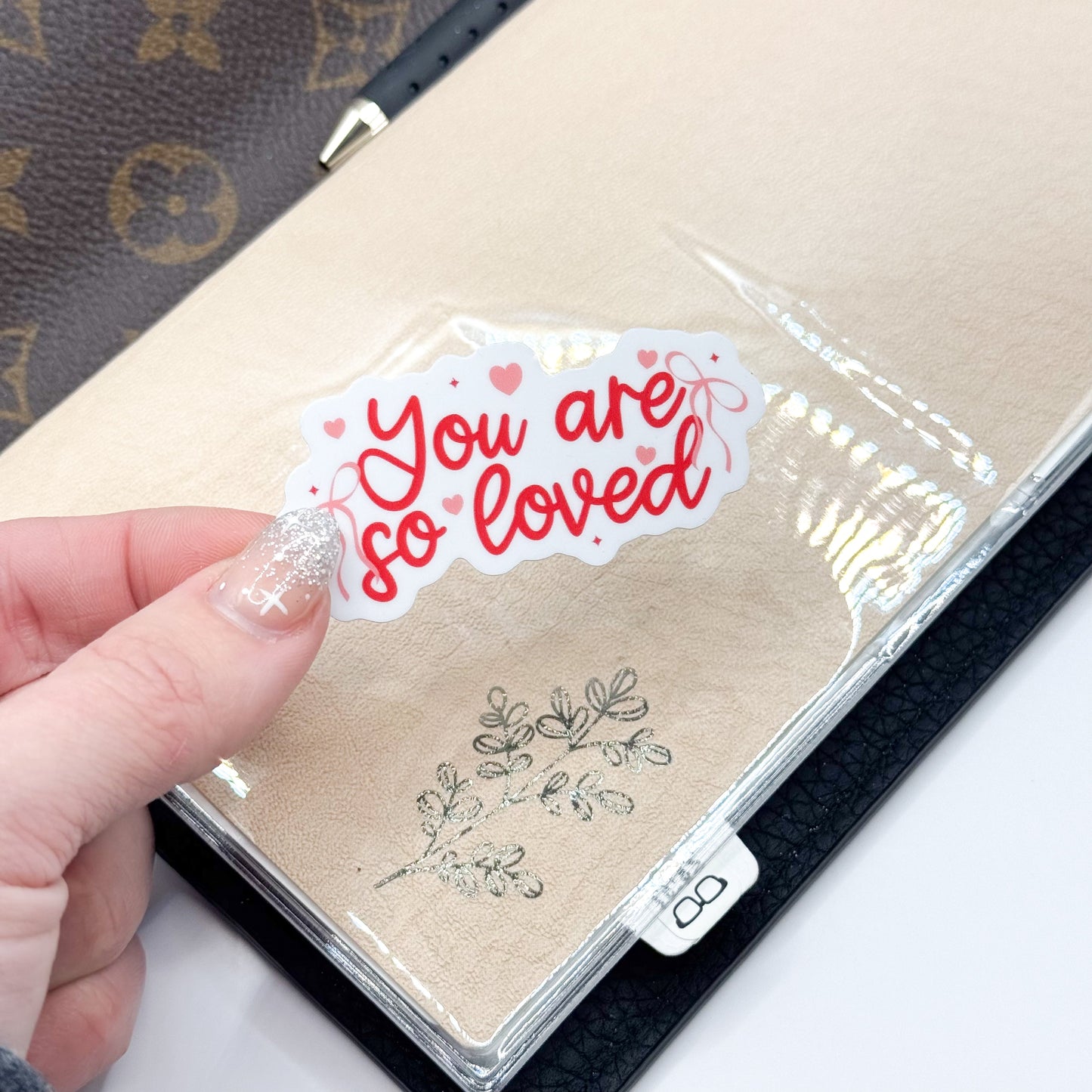 You Are So Loved Vinyl Die Cut | Glossy