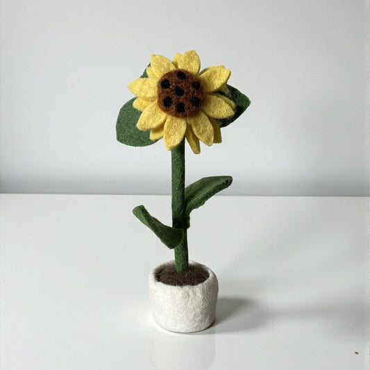 Standing Felt Sunflower