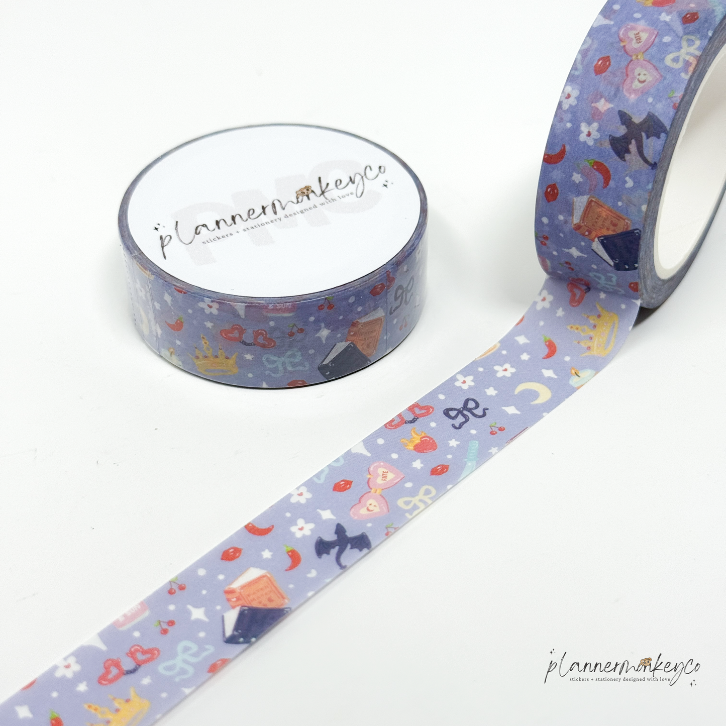 Cozy Fantasy Night Reading Washi Tape | 15mm