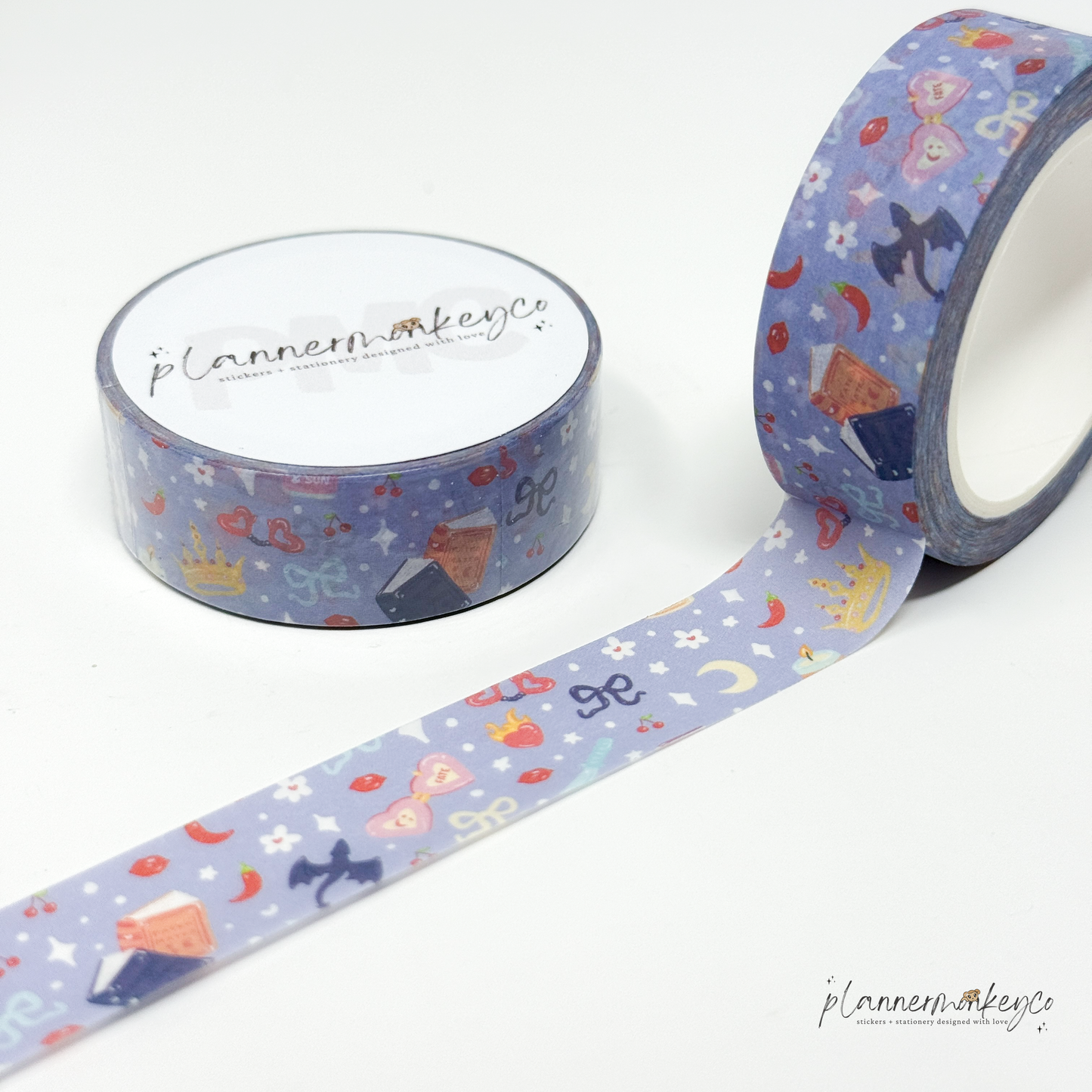 Cozy Fantasy Night Reading Washi Tape | 15mm