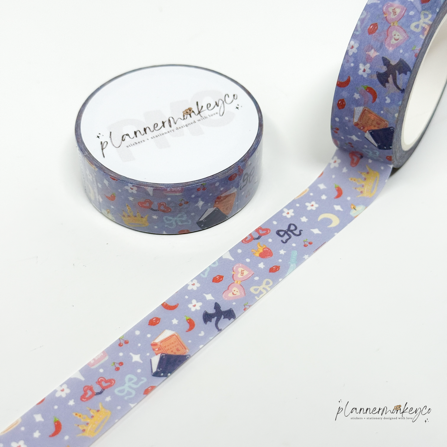 Cozy Fantasy Night Reading Washi Tape | 15mm