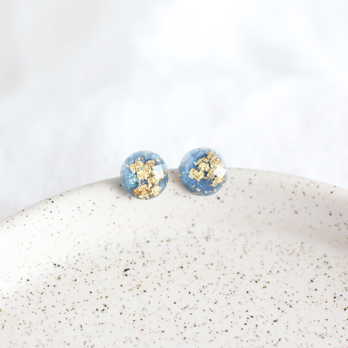 Blue & Gold Earrings