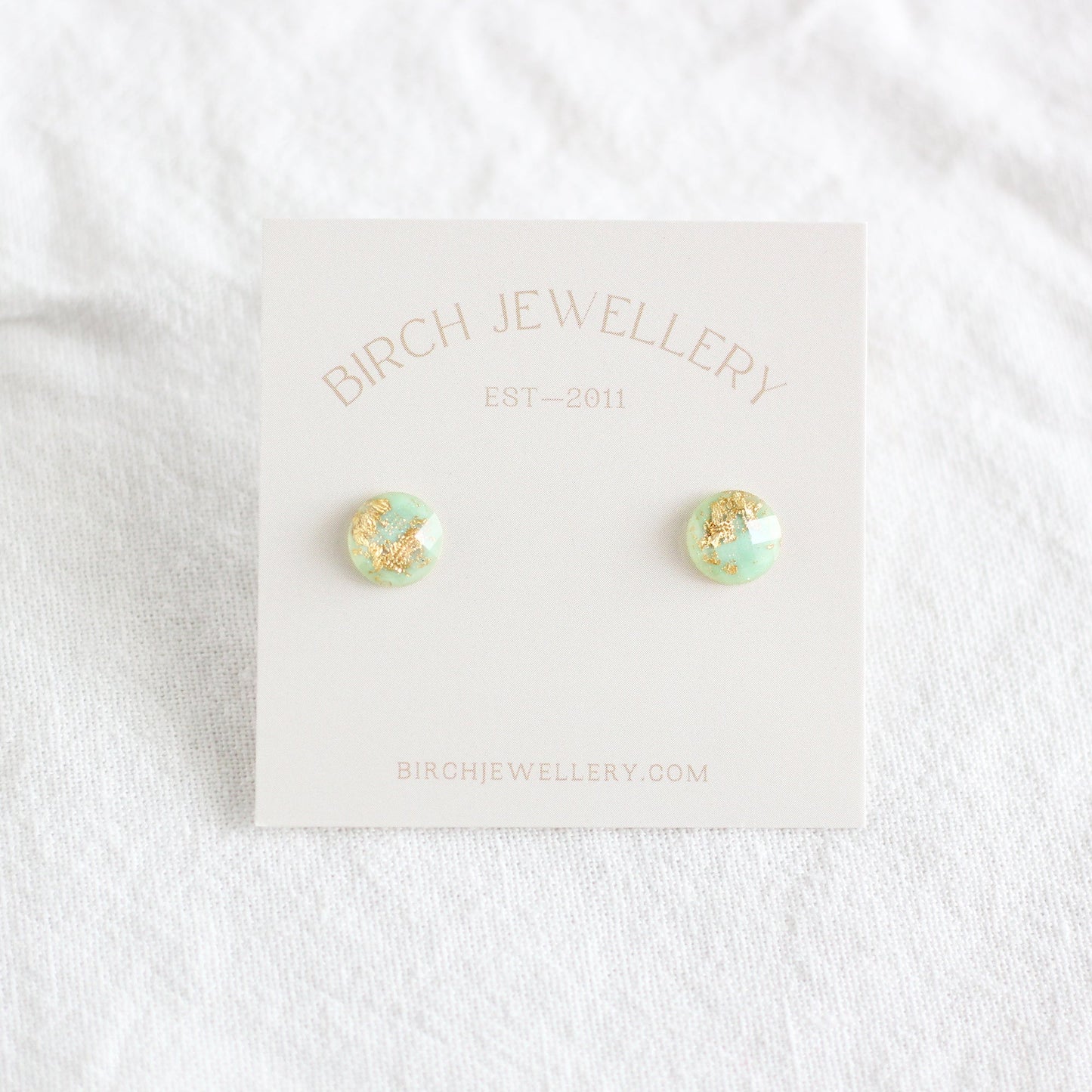 Mint & Gold Earrings