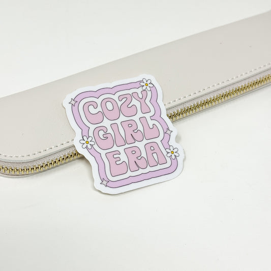 Cozy Girl Era Vinyl Die Cut Sticker