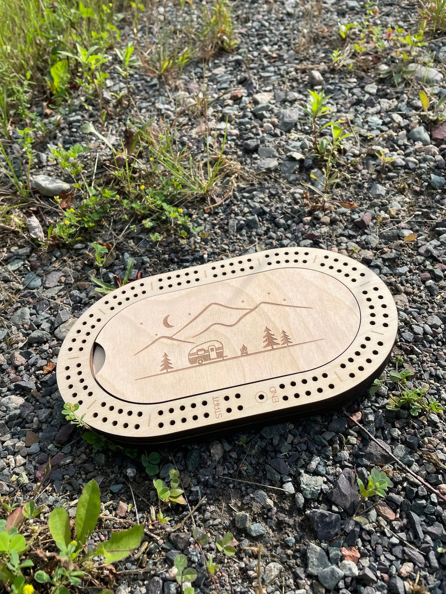Travel Cribbage Board for 2 Players