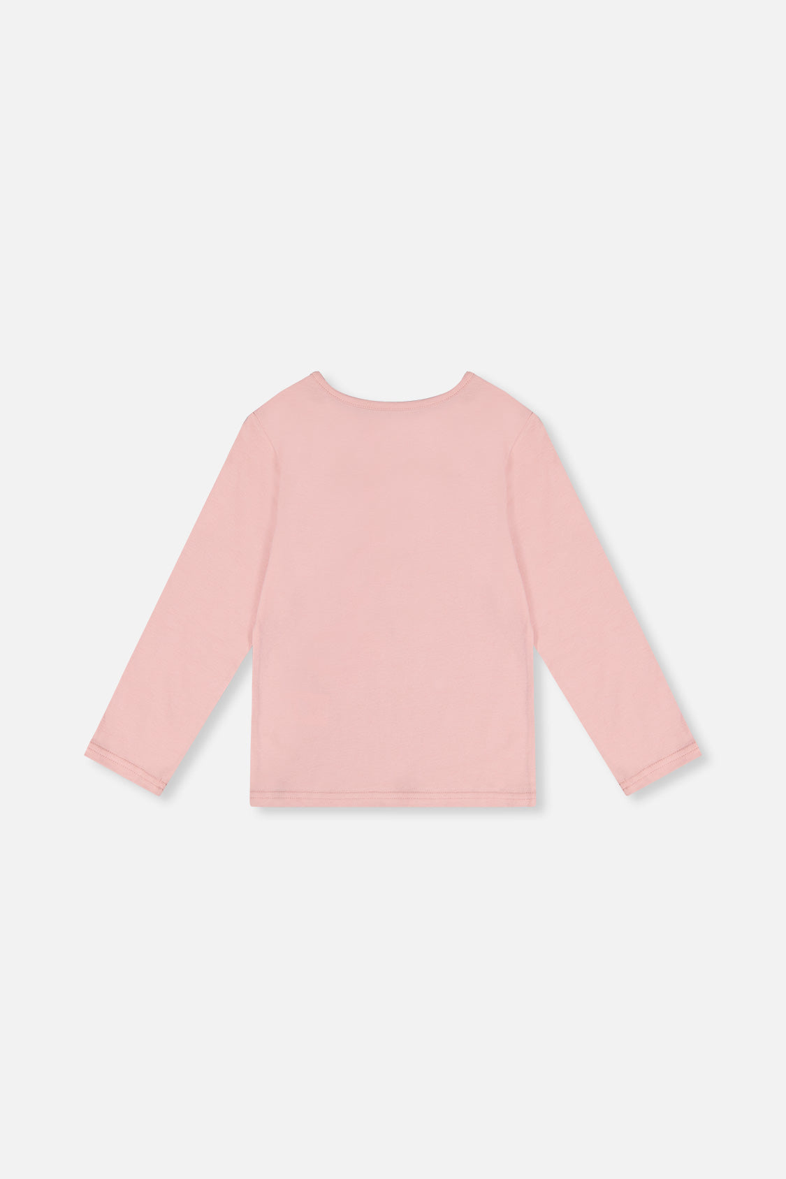 Long Sleeve Organic Cotton T-Shirt Pale Dusty Pink