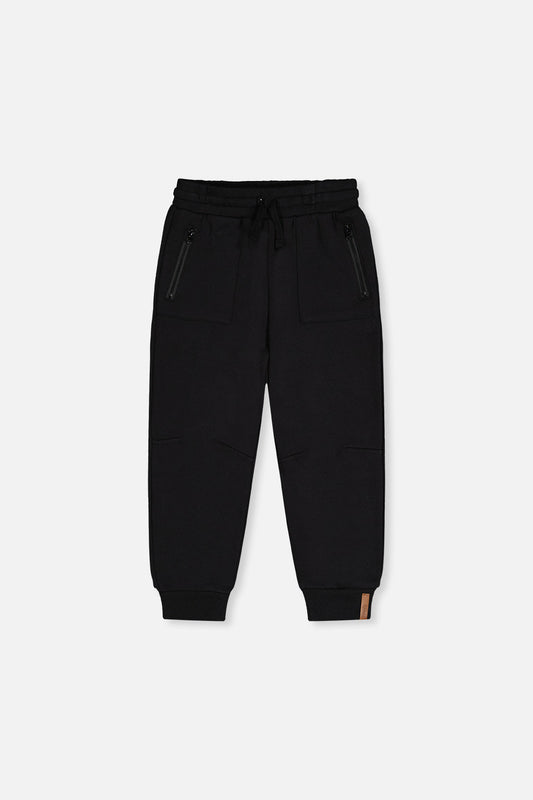 Fleece Sweatpants With Pockets Black