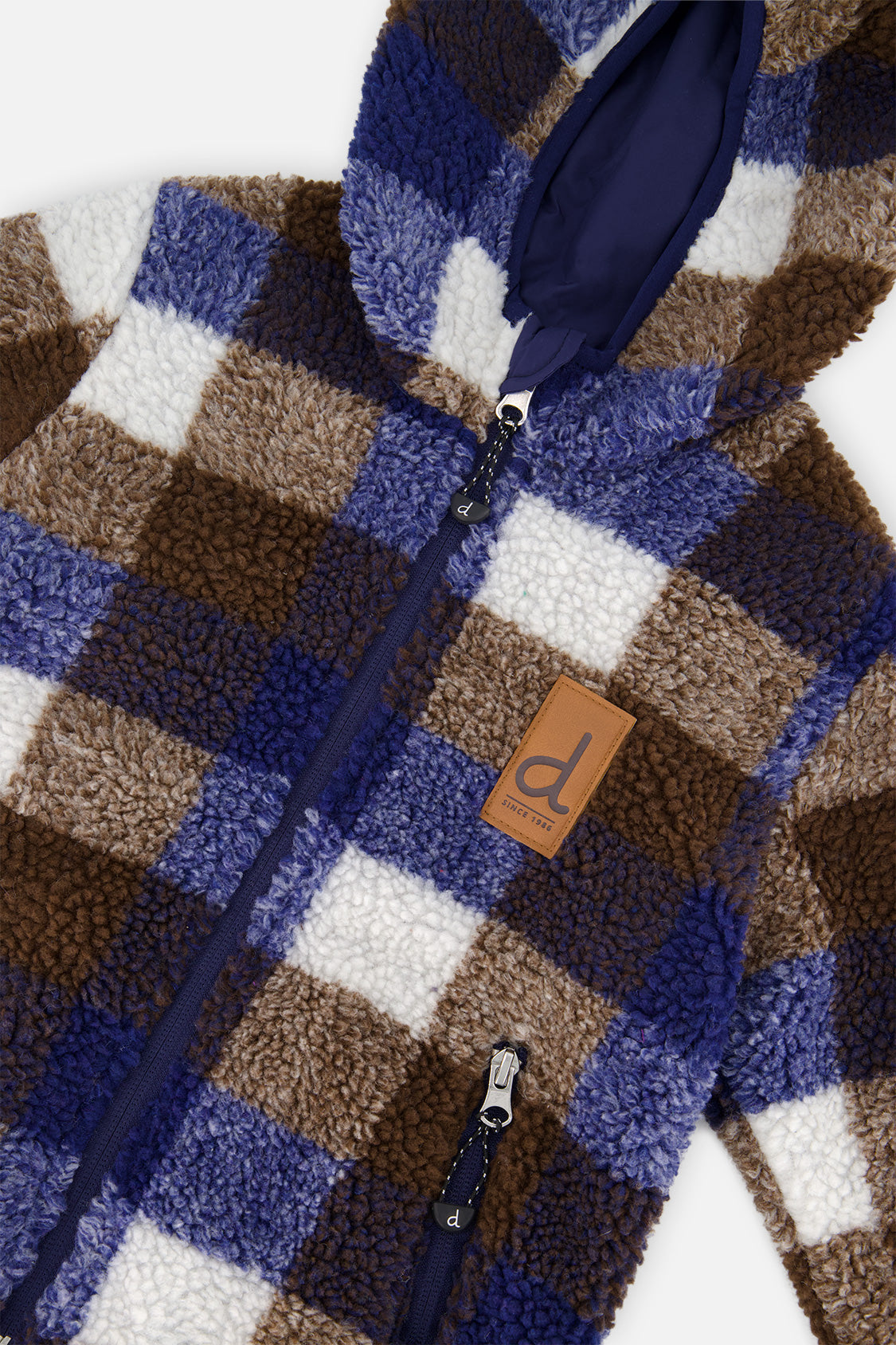 Reversible Mid-Season Jacket Dark Blue And Brown