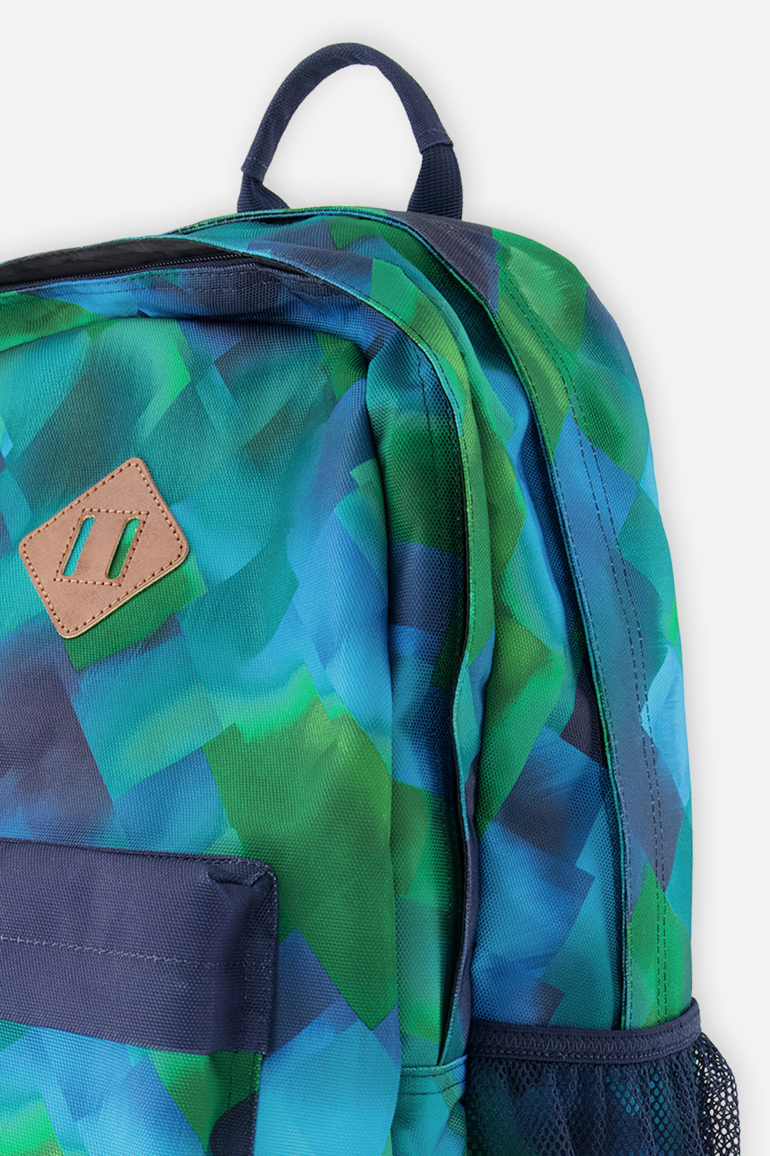 Kids Backpack Blue Diamond Print