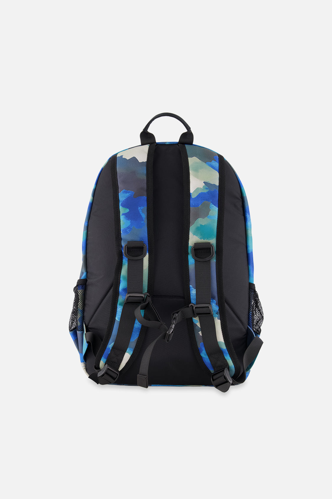 Kids Backpack Blue And Grey Camouflage