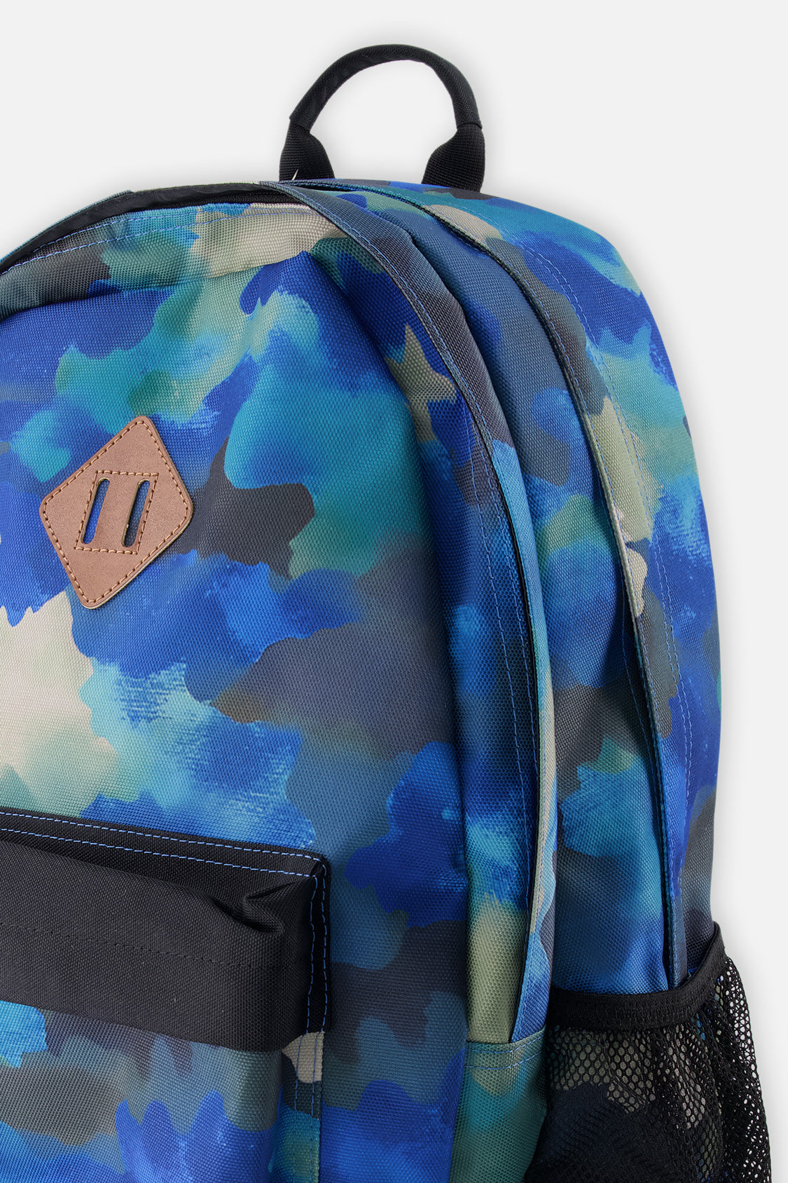 Kids Backpack Blue And Grey Camouflage