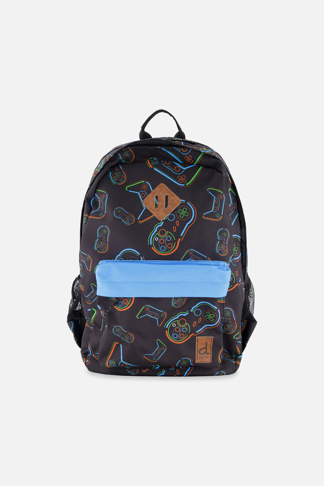 Kids Backpack Black Printed Controller