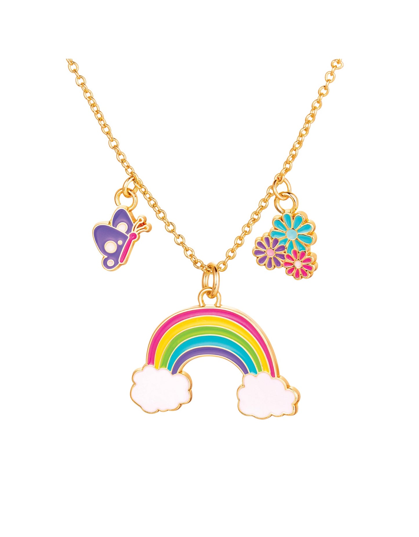 Necklace and Earring Gift Set - Cloud Luvs Rainbow - Girl Nation