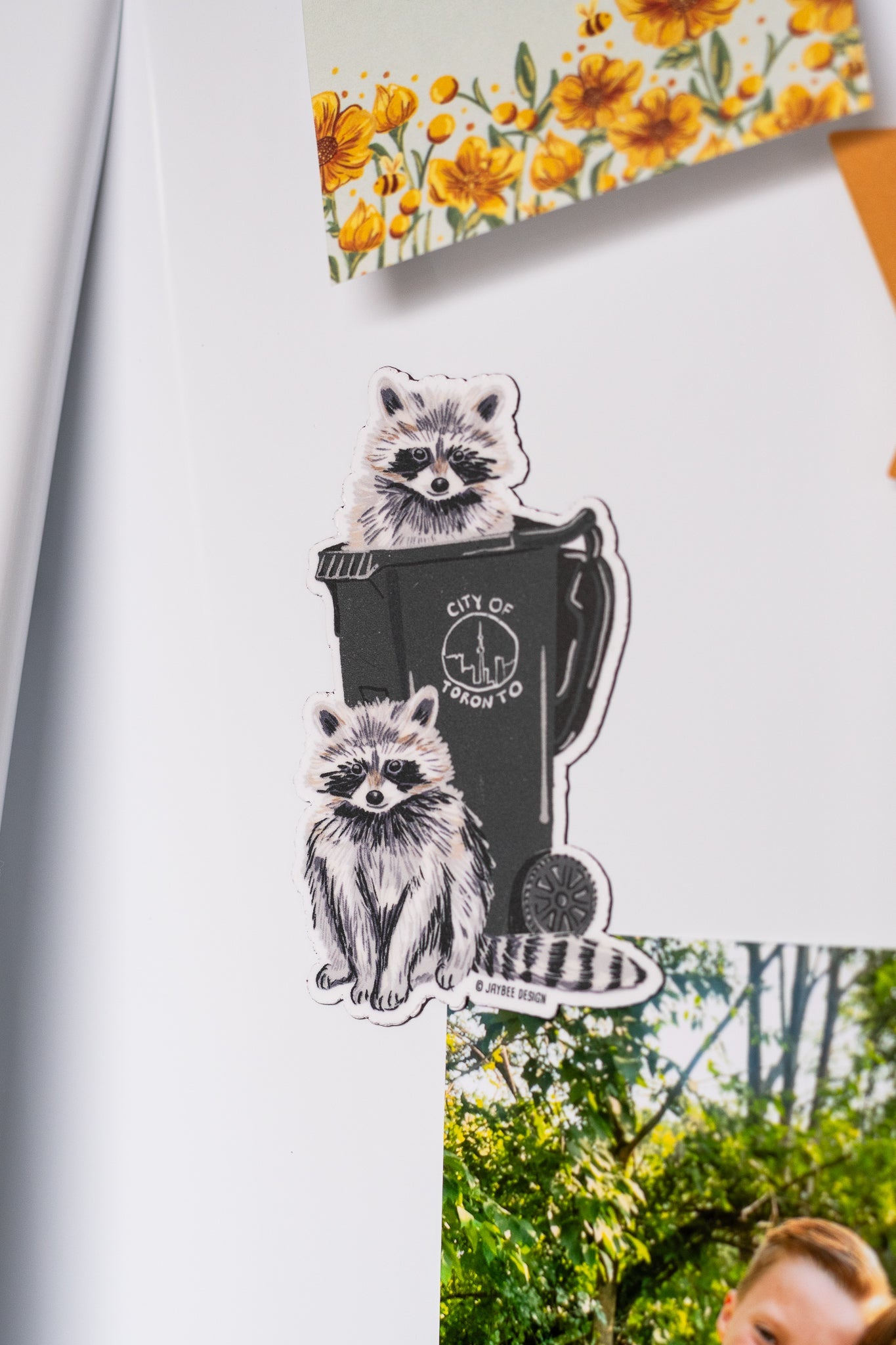 Toronto Trash Raccoon Vinyl Magnet