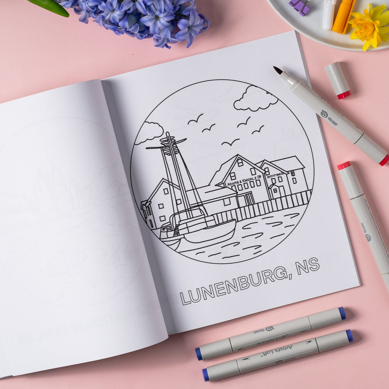 Oh Canada Colouring Book