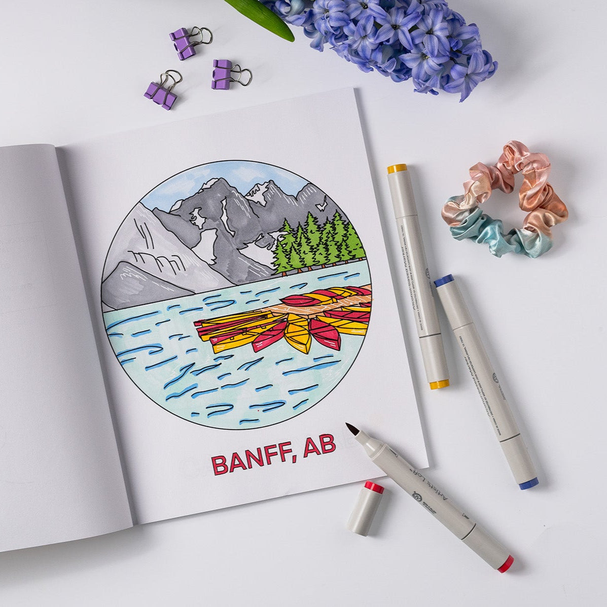 Oh Canada Colouring Book