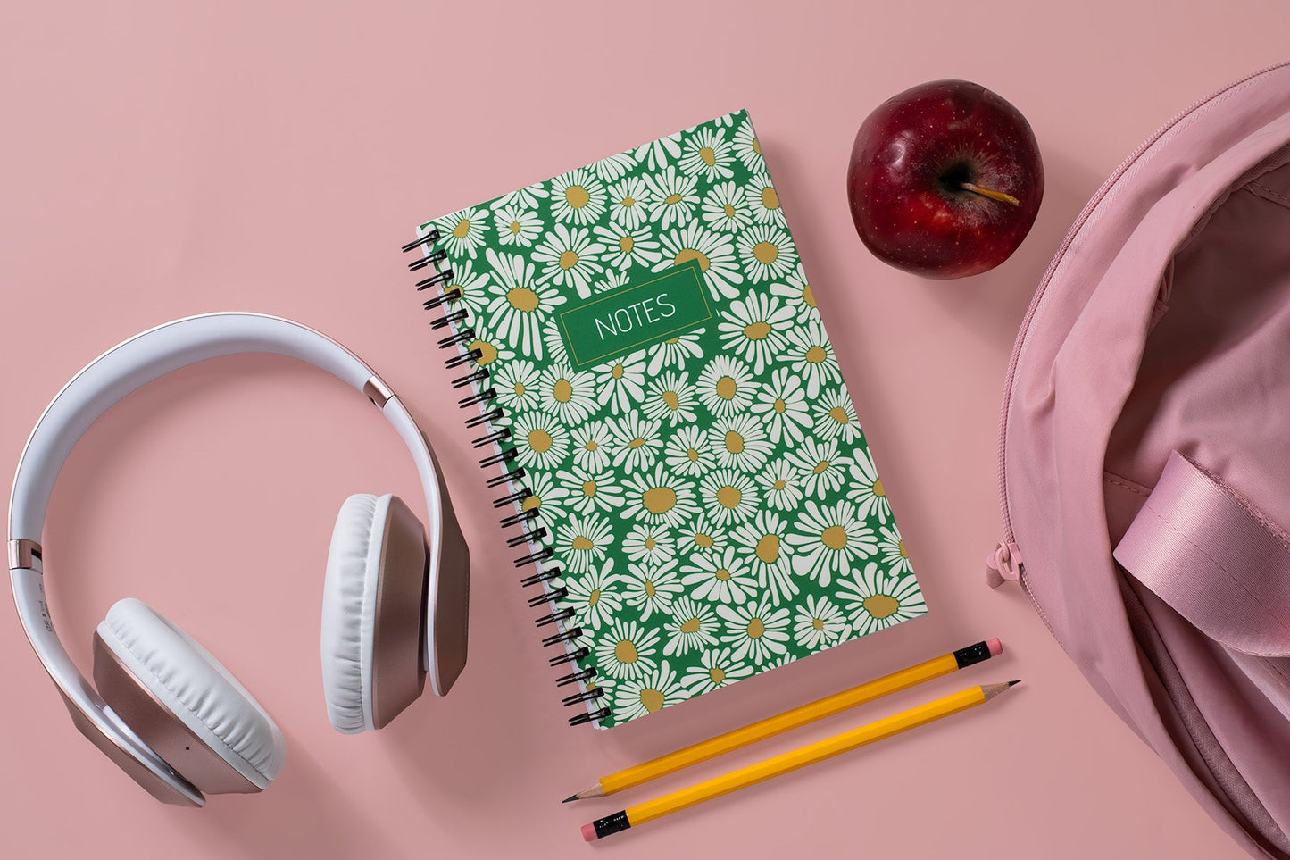 Green Daisies Notebook