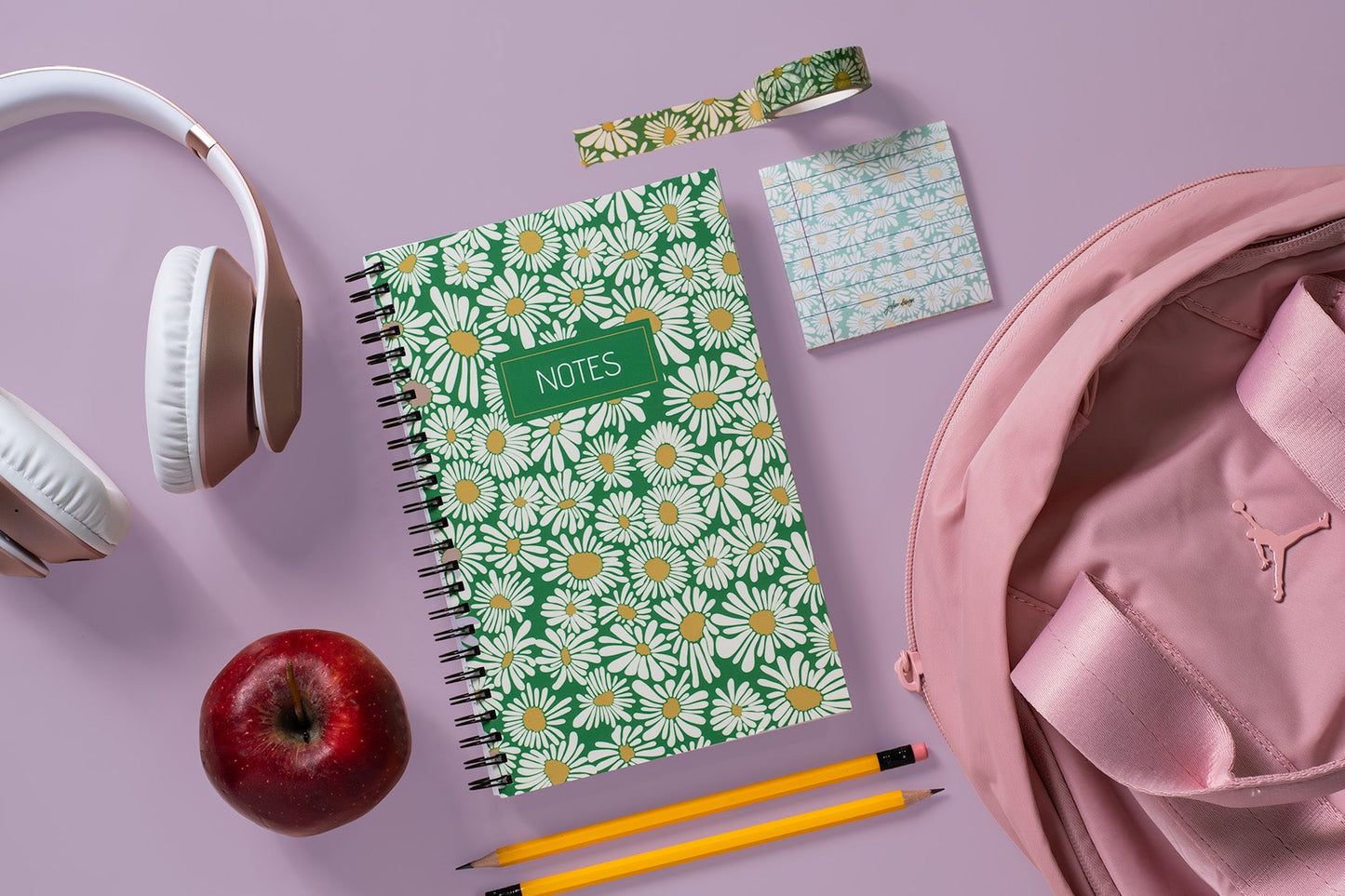 Green Daisies Notebook