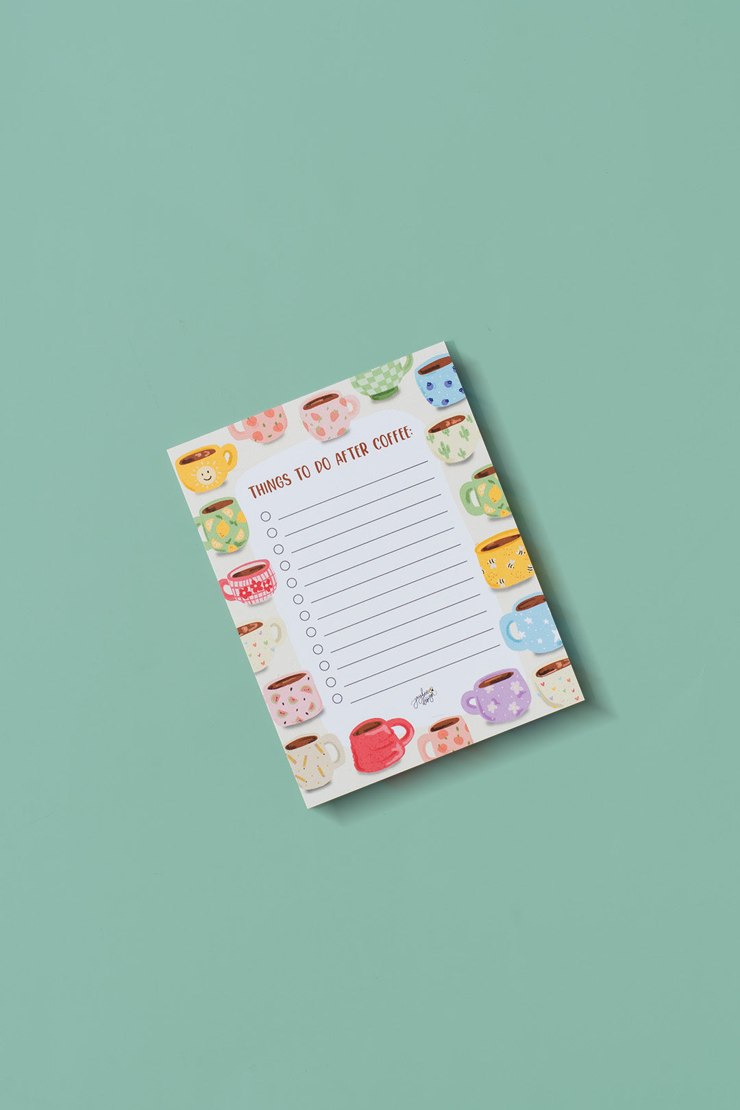 Things To Do After Coffee Notepad