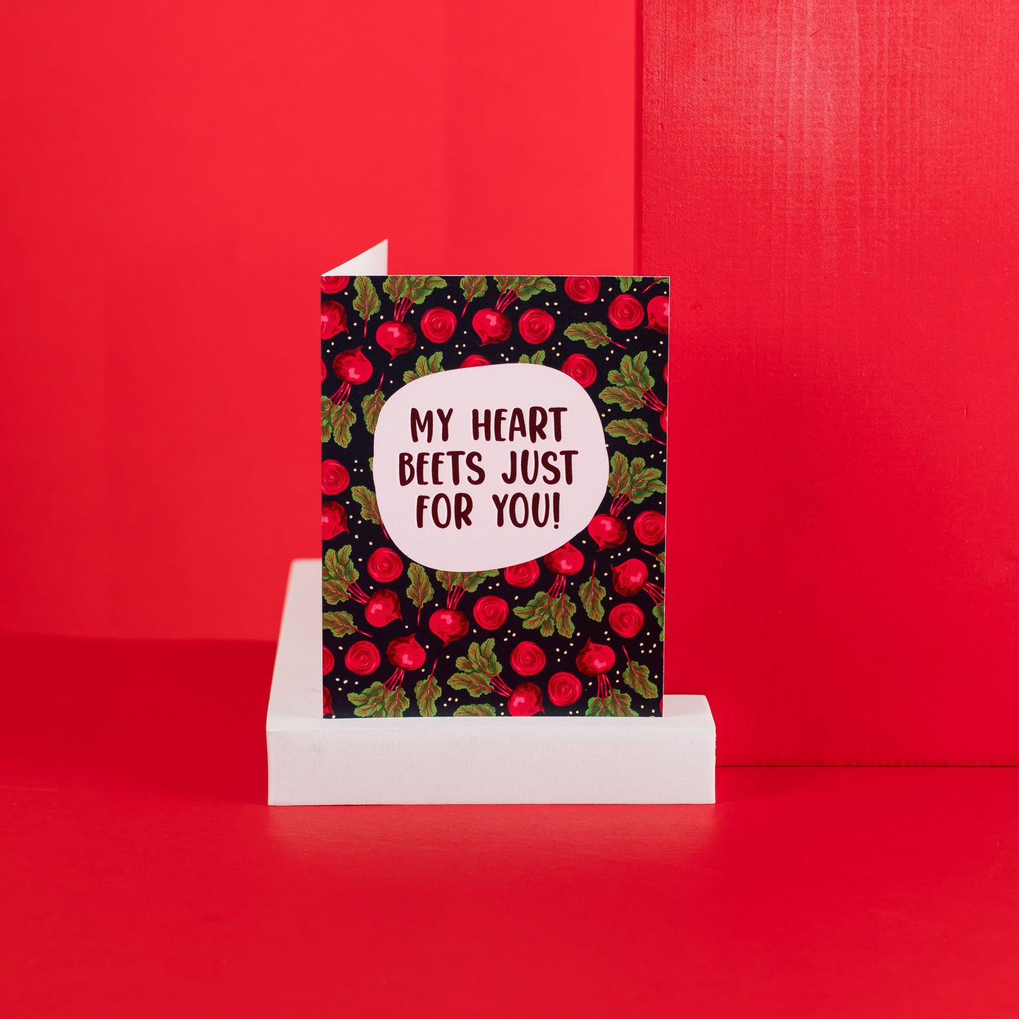 My Heart Beets Just For You - Greeting Card