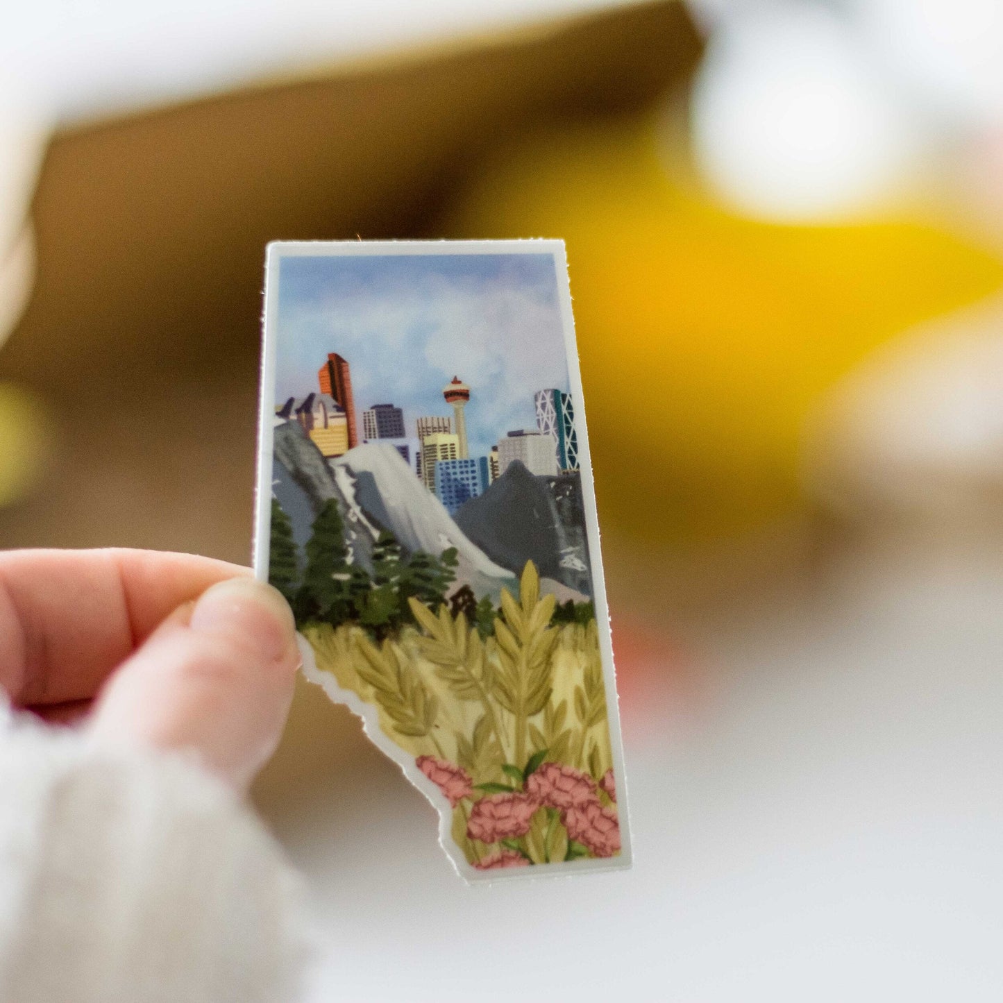 Calgary Skyline Alberta Matte Sticker