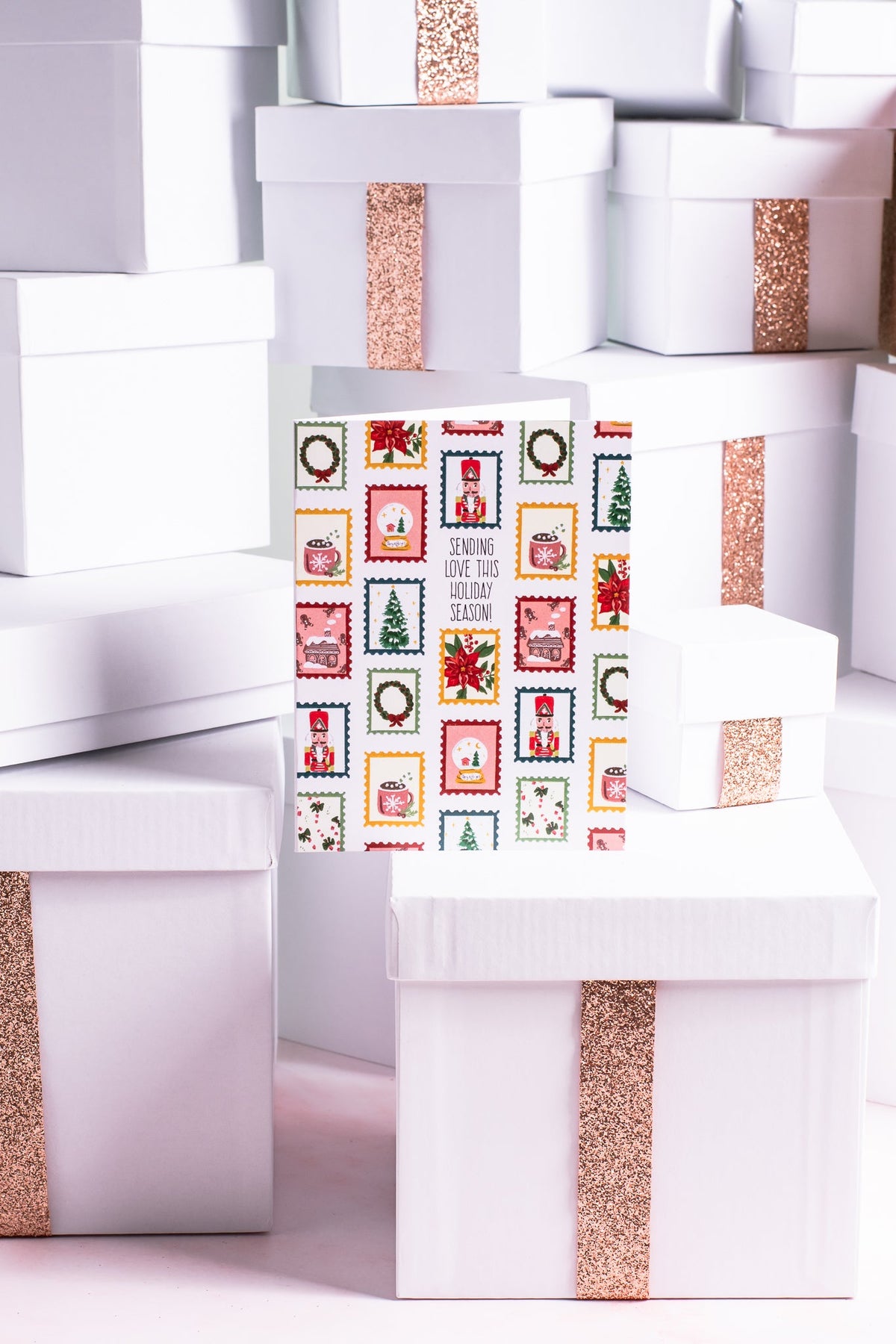 Sending Love This Holiday Season - Greeting Card