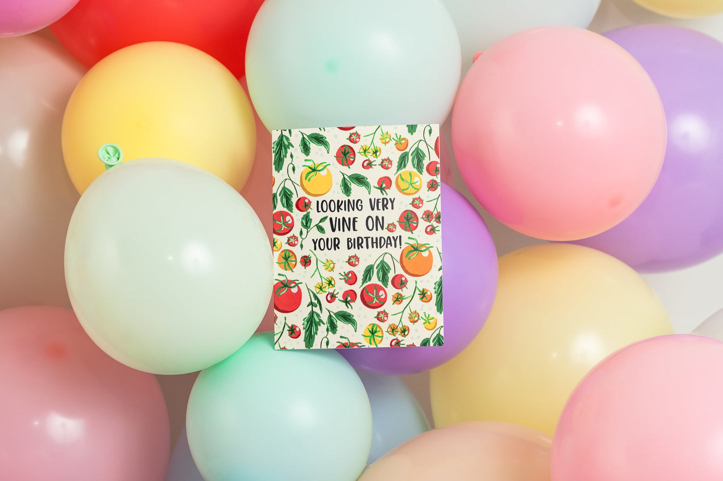 Looking Very Vine On Your Birthday! - Greeting Card