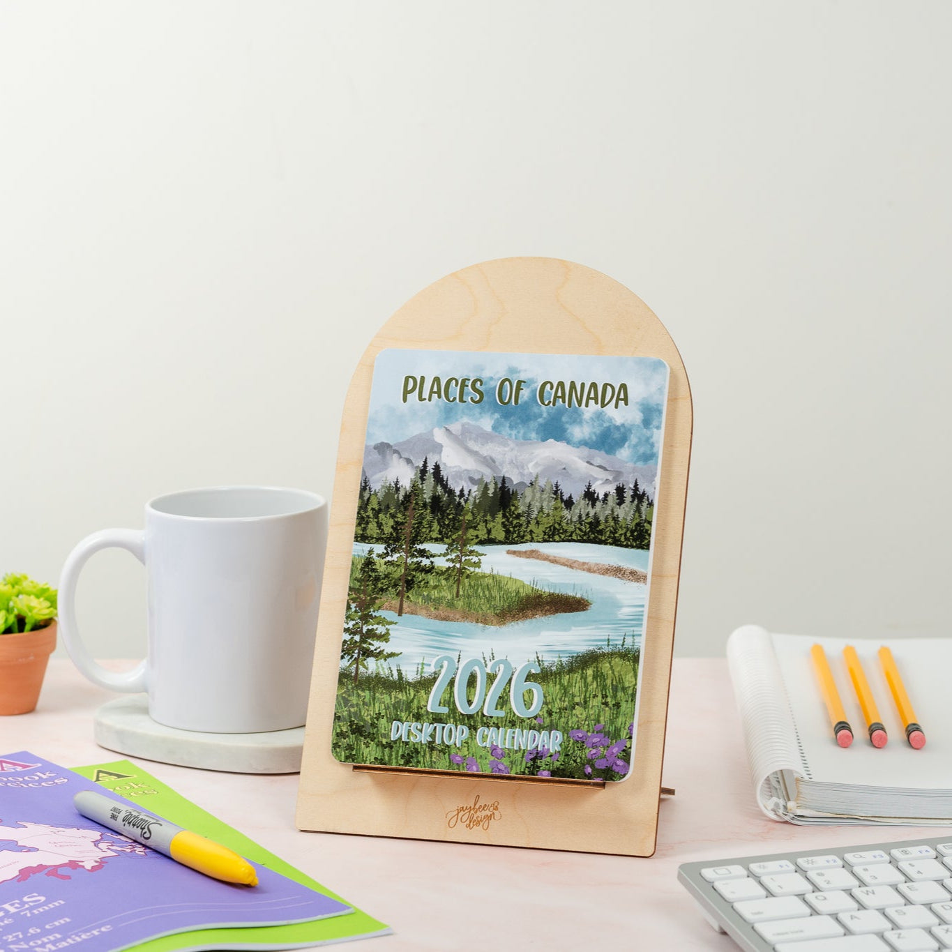 Places of Canada 2026 Desktop Calendar