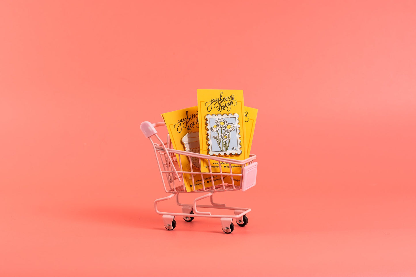 Daisy Postage Stamp Enamel Pin