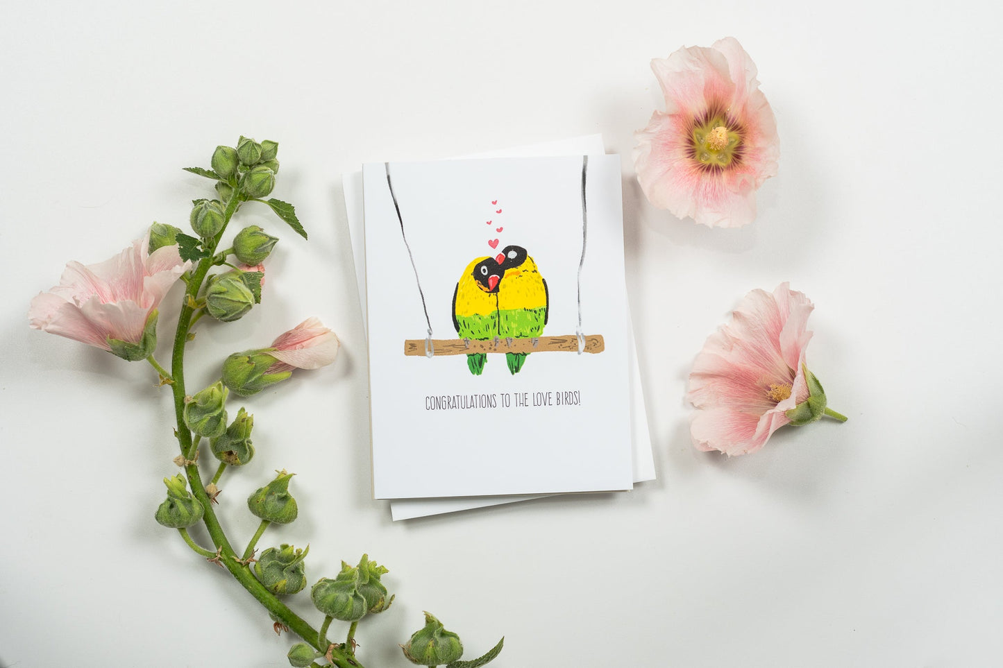 Congratulations To The Love Birds! - Greeting Card
