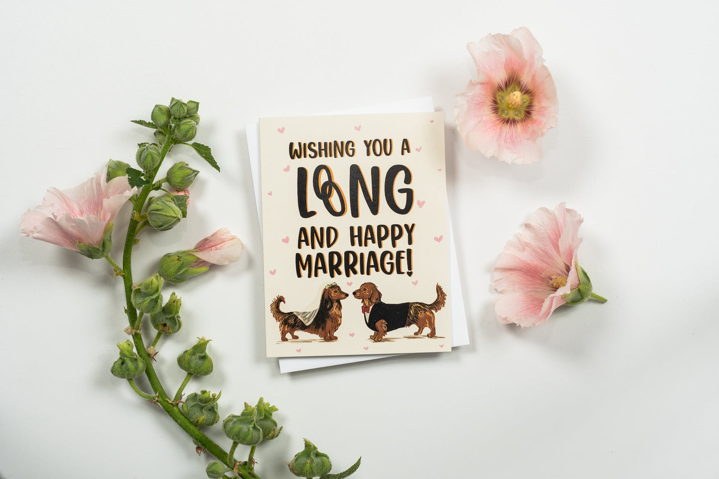 Wishing You A Long And Happy Marriage! - Greeting Card