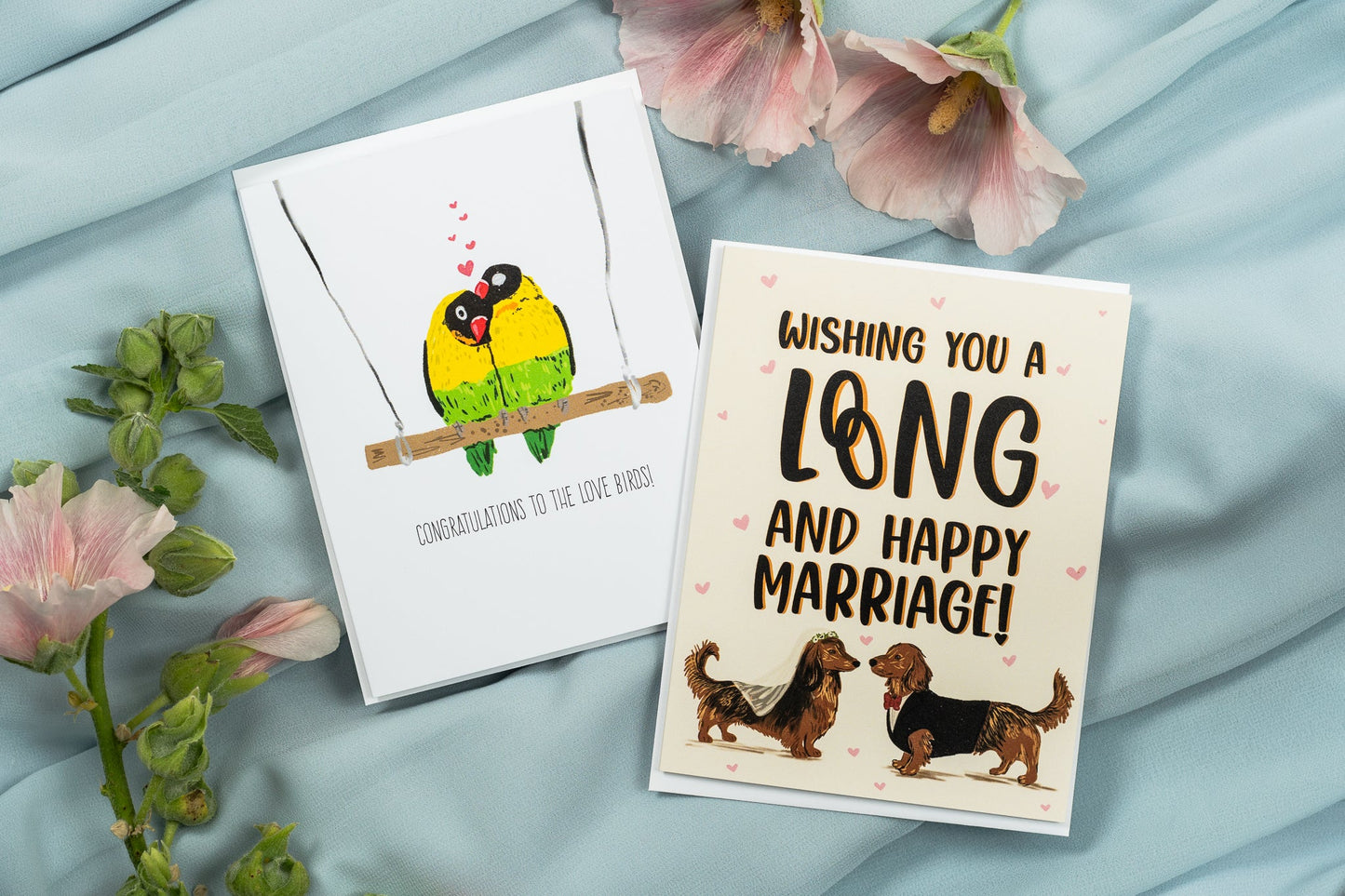 Congratulations To The Love Birds! - Greeting Card