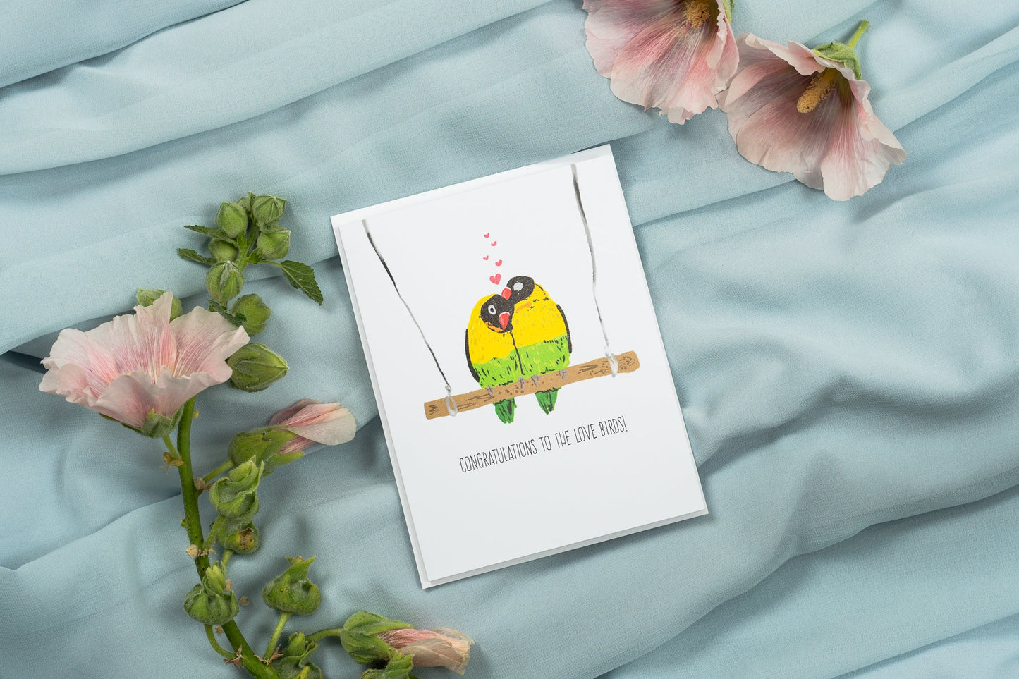 Congratulations To The Love Birds! - Greeting Card