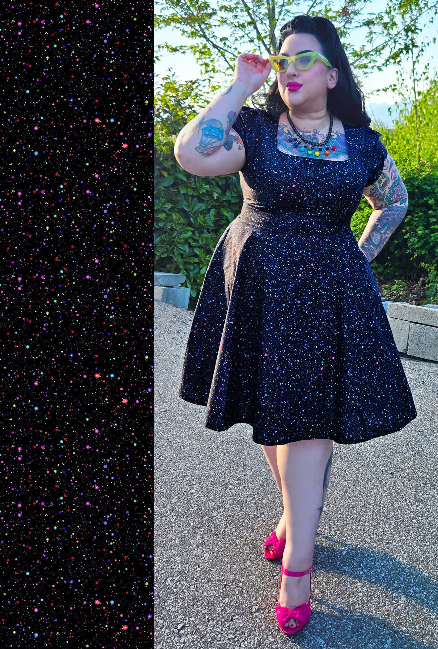 Winifred  - Disco Dust - Cosmic Confetti Dress