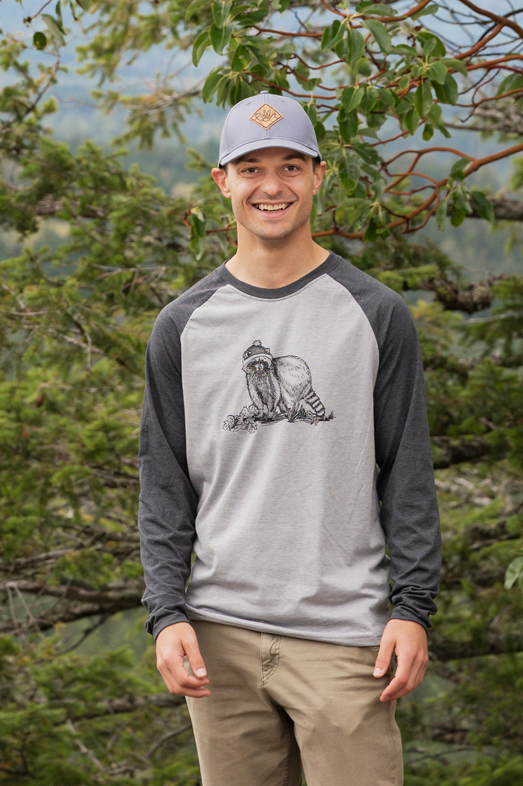 SALE - RACCOON - Unisex Eco Long Sleeve Tee