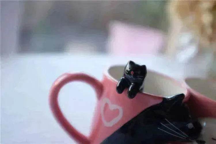 Kiss Cat Coffee Couple Mugs